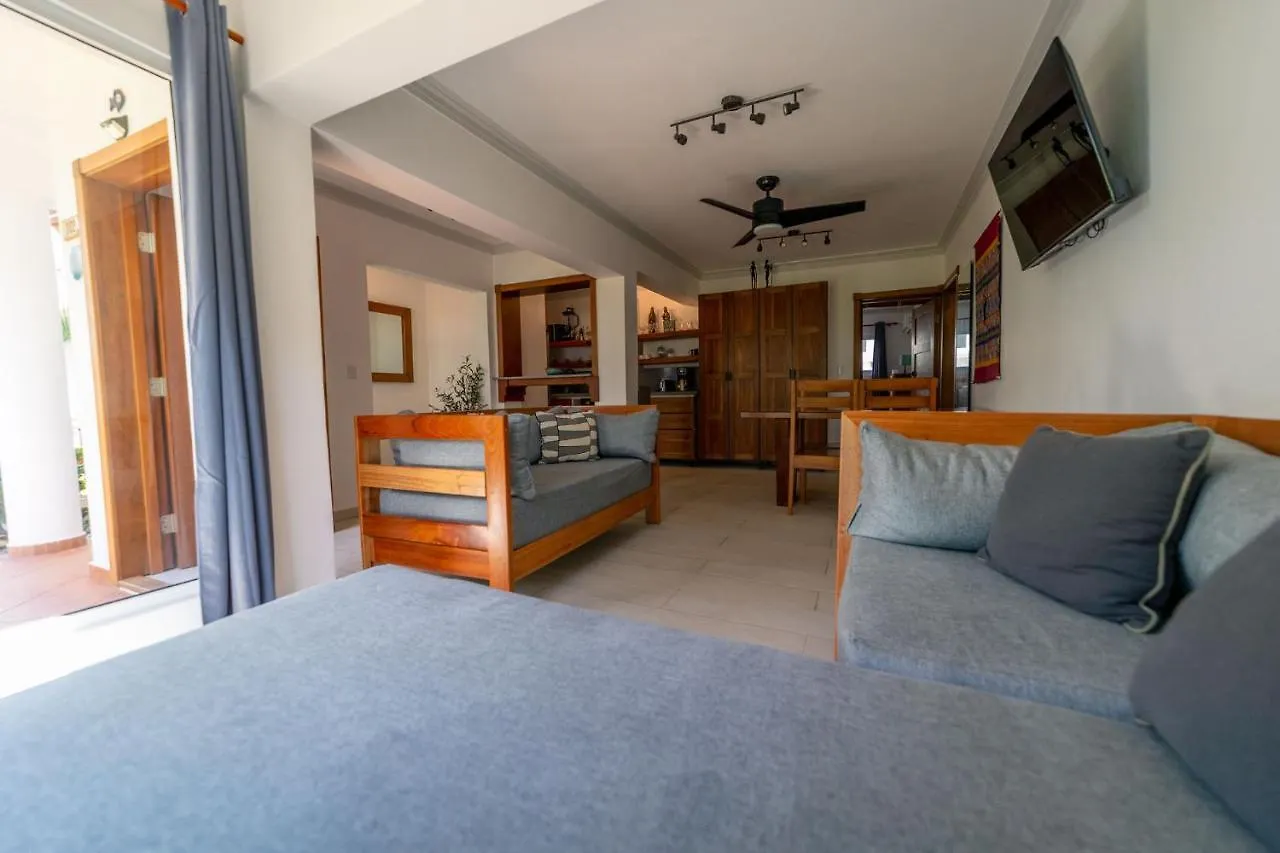 Kite Beach Oceanfront Two Bedroom Patio And Garden Cabarete Dominican Republic